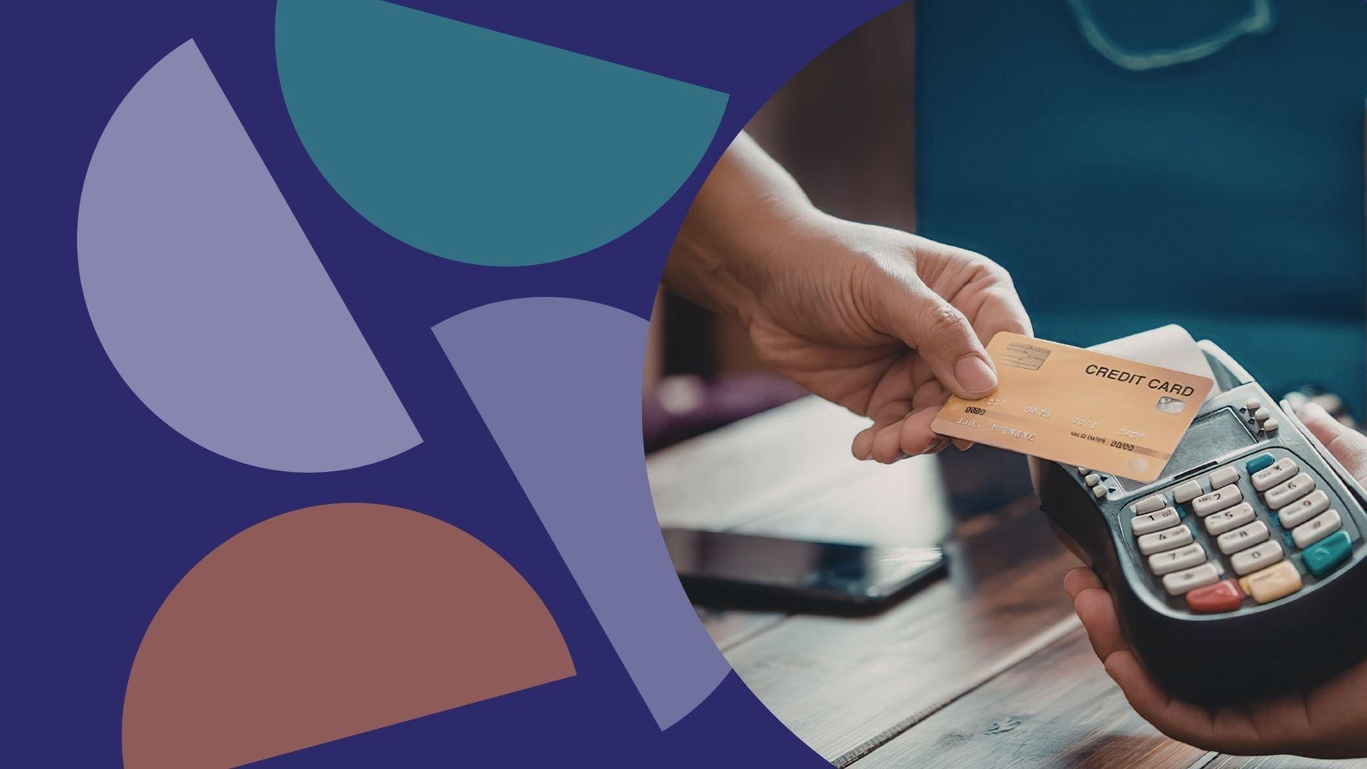 a hand taps a card on a card reader